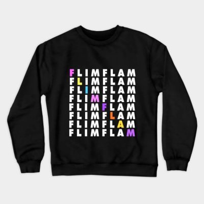 Flim Flam Text Crewneck Sweatshirt Official Flim Flam Merch