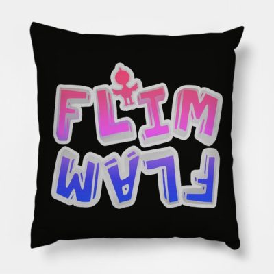 Flim Flam Cute Colors Throw Pillow Official Flim Flam Merch