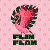 Pink Flamingo Tropical Vibes Flim Flam Tapestry Official Flim Flam Merch