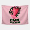 Pink Flamingo Tropical Vibes Flim Flam Tapestry Official Flim Flam Merch