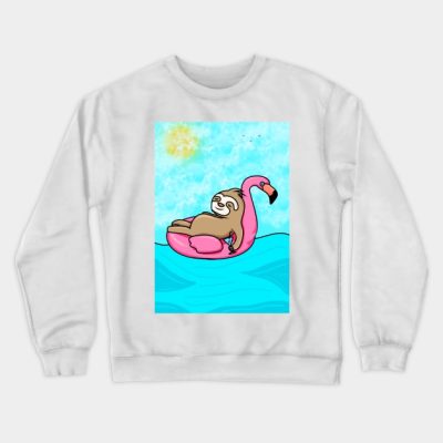 Flamingo And Sloth Crewneck Sweatshirt Official Flim Flam Merch