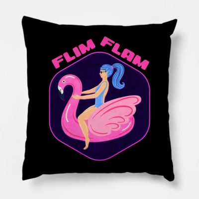 Flim Flam Throw Pillow Official Flim Flam Merch