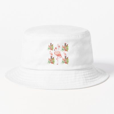 Flim Flam Flamingo Bird Nature Floral Pattern Bucket Hat Official Flim Flam Merch