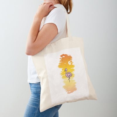 Sunset And Flamingo Tote Bag Official Flim Flam Merch