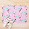 Flim Flam Pink Flamingo Tropical Bath Mat Official Flim Flam Merch