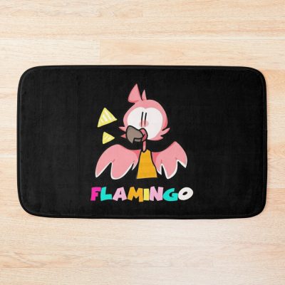 Flim Flam Flamingo Funny Bath Mat Official Flim Flam Merch