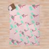 Flim Flam Pink Flamingo Tropical Throw Blanket Official Flim Flam Merch