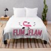 Flim Flam Flamingo- Funny Flamingo Flim Flam Throw Blanket Official Flim Flam Merch