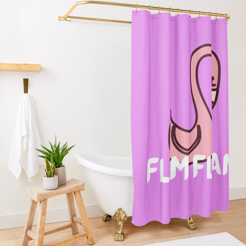 Flamingo Flim Flam Shower Curtain Official Flim Flam Merch